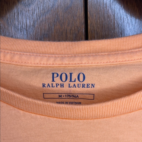Polo by Ralph Lauren Men's Vibrant Orange Tee Medium - Picture 2 of 4